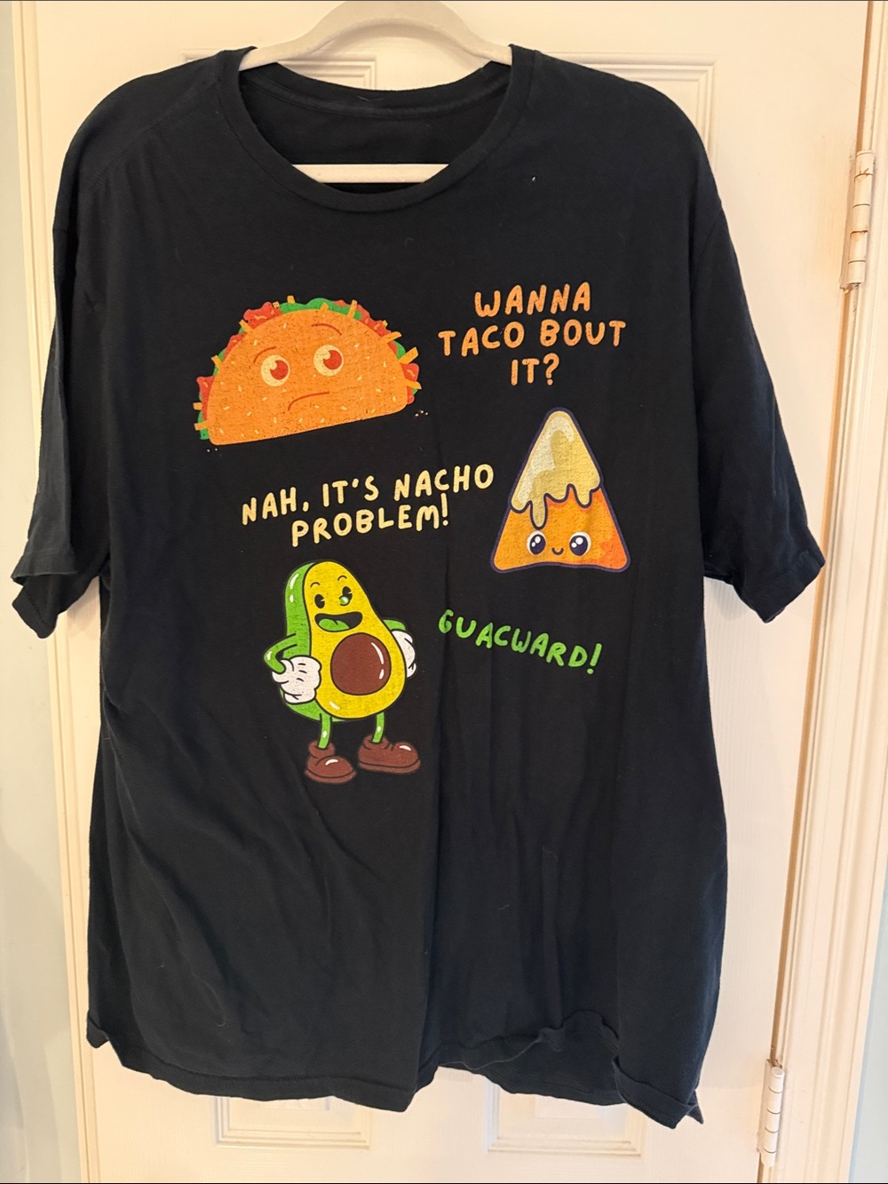 Black Graphic Taco & Avocado Tee
